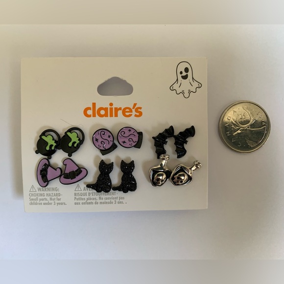 New Claire’s Spooky Halloween Earrings Set - Picture 3 of 5